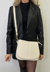 Zen Collection Pebbled Versatile Shoulder Bag, Cream