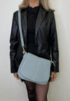 Zen Collection Pebbled Versatile Shoulder Bag, Grey