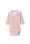 Name It Baby Girl Tallie Long Sleeve Body, Sepia Rose