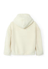 Name It Kid Girl Odine Long Sleeve Teddy Hoodie, Jet Stream