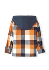 Name It Mini Boy Lane Long Sleeve Check Overshirt, Autumn Maple