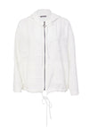 Naya Bubbled Material, Hooded Short Jacket, White