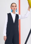 Naya V-Neck Wide Leg Jumpsuit, Black
