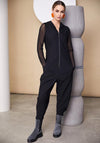 Naya Hooded Sleeveless Jumpsuit, Black