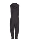 Naya Hooded Sleeveless Jumpsuit, Black