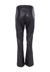 Naya Faux Leather Flare Trouser, Black