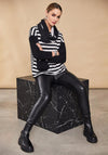 Naya Faux Leather Leggings, Black