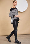 Naya Faux Leather Leggings, Black