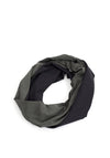 Naya Two Tone Neck Scarf, Black & Khaki