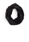 Naya Leather Print Neck Scarf, Black