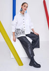 Naya Abstract Print Shirt, White