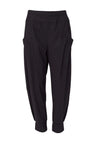 Naya Elasticated Waist Cuff Trouser, Black