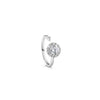 Newbridge Silverware Revolving CZ Stone Ring, Silver