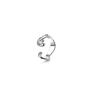Newbridge Silverware Molten Knot Ring, Silver