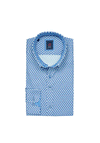 Andre Nore Diamond Print Shirt, Blue Multi