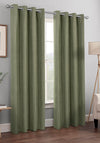EA Design Nova Herringbone 90x90” Blackout Curtains, Green
