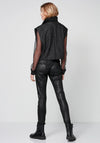 Nu Denmark Randi Denim Look Vest, Black