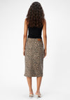 Object Seni Leopard Pencil Midi Skirt, Brown