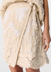 Object Prima Crochet Style Wrap Skirt, Cream