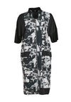 My Soul Oldies Monochrome Print Dress, Black & White