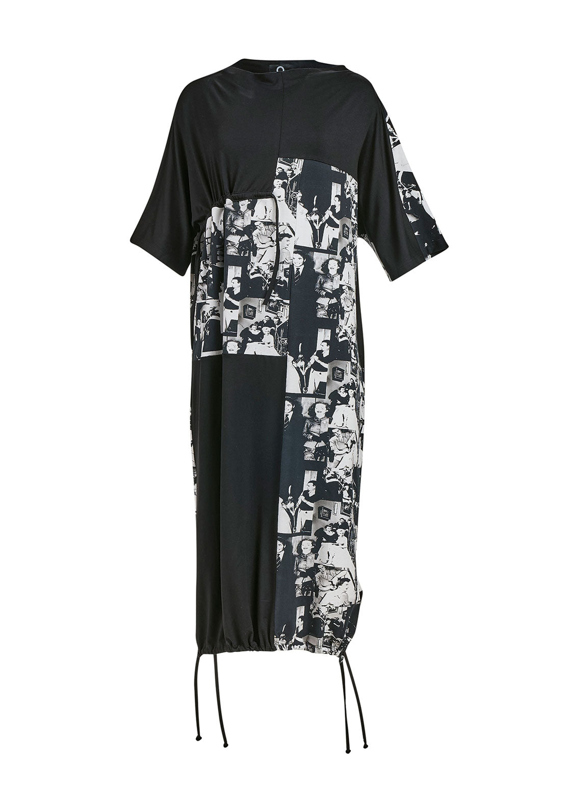 My Soul Oldies Print Dress, Black