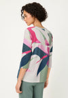 Olsen Leaf Print T-Shirt, Pink