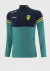 O’Neills Donegal GAA Sedona 184 Half Zip Top, Navy & Green