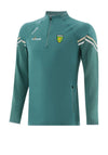 O’Neills Donegal GAA Kids Weston Brushed Half Zip Top, Green