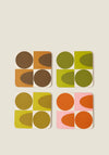 OK S04 SPOT SQUARE OVAL CB COASTERS