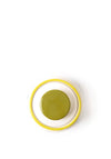 OK RETRO STRIPE STORAGE JAR YELLOW
