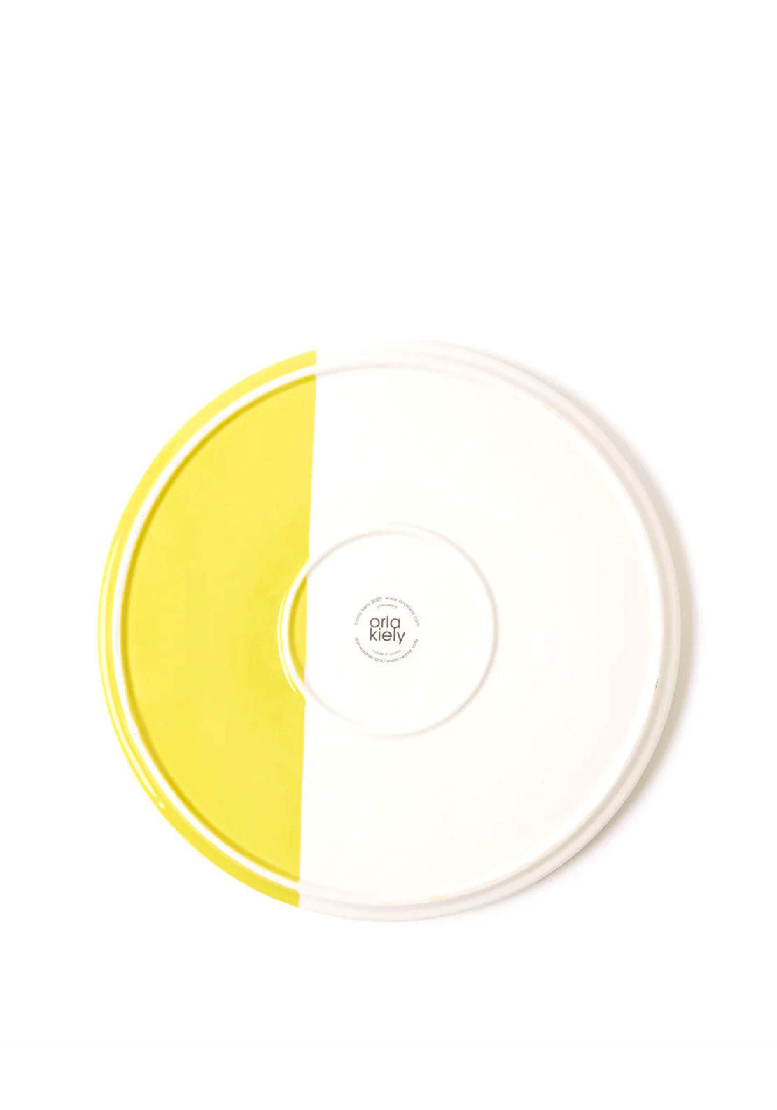 Orla Kiely Sycamore Stripe Dinner Plate, Yellow