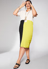 Ora Colour Block Wave Pleated Midi Dress, Multi