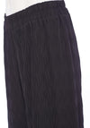 Ora Wave Pleated Crop Leg Trouser, Black