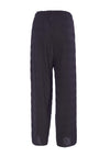 Ora Wave Pleated Crop Leg Trouser, Black