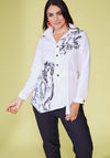 Ora Placement Print Long Sleeve Shirt, White
