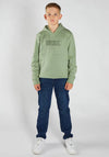 Diesel Boys Otis Long Sleeve Hoodie, Green