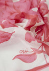 Oui Floral Print Lightweight Scarf, Pink