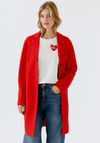 Oui Mayson Wool Coat, High Risk Red