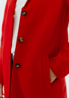 Oui Mayson Wool Coat, High Risk Red