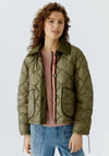 Oui Reversible Outdoor Jacket, Brown/Green