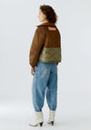 Oui Reversible Outdoor Jacket, Brown/Green
