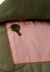 Oui Reversible Outdoor Jacket, Brown/Green