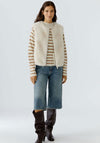 Oui Faux Fur Gilet, Neutral