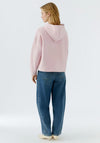 Oui Love Heart Hooded Sweatshirt, Pink