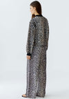 Oui Scuba Leopard Bomber Jacket, Brown