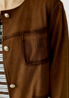 Oui Faux Suede Jacket, Fudge Brown