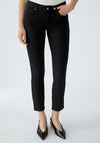 Oui Baxtor Cropped Jeggings, Black