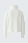 Oui Rib Knit Half Zip Jumper, Off White
