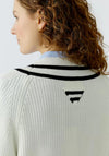 Oui V-Neck Sweater, White