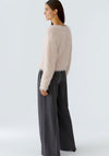 Oui Twisted Faux Fur Yarn Jumper, Rose Pink